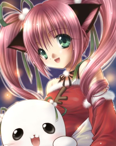 猫耳サンタな女の子