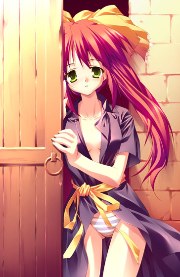 黄昏の寝間着娘